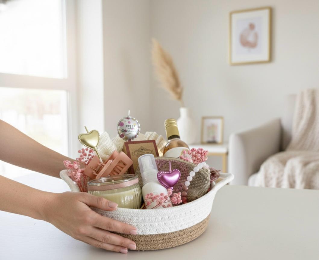 Canasta Feliz cumpleaños hermoso para ella