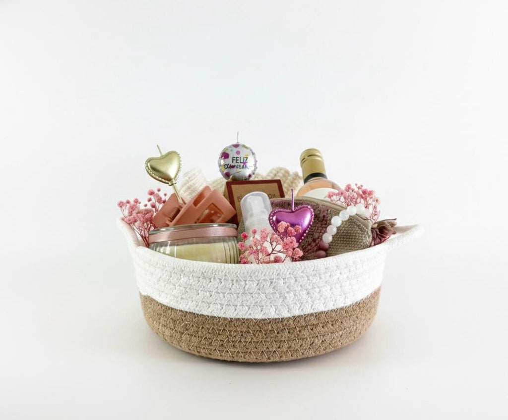 Canasta Feliz cumpleaños hermoso para ella